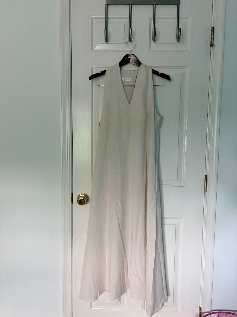 NWOT Womens Linen Halter Maxi Dress  XS